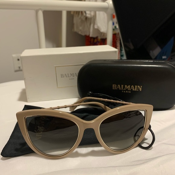 Balmain BL2517 beige cat eye sunglasses (ON HOLD) - Picture 2 of 8